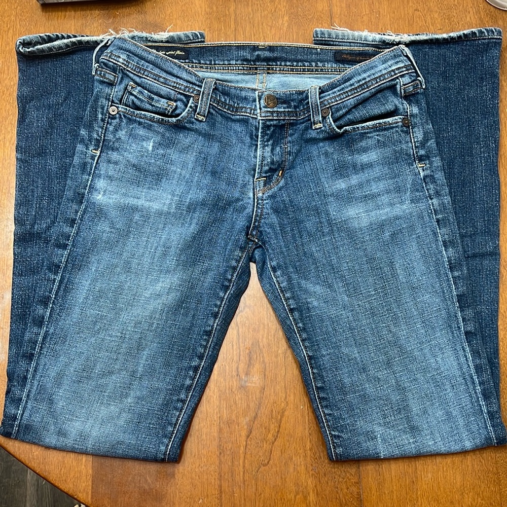 VINTAGE CITIZENS OF HUMANITY INGRID #002 STRETCH LOW WAIST FLARE JEANS SIZE 30